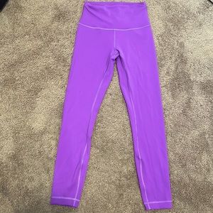 Lululemon High-Rise Wunder Train Moonlit Magenta Leggings 25” Size 4